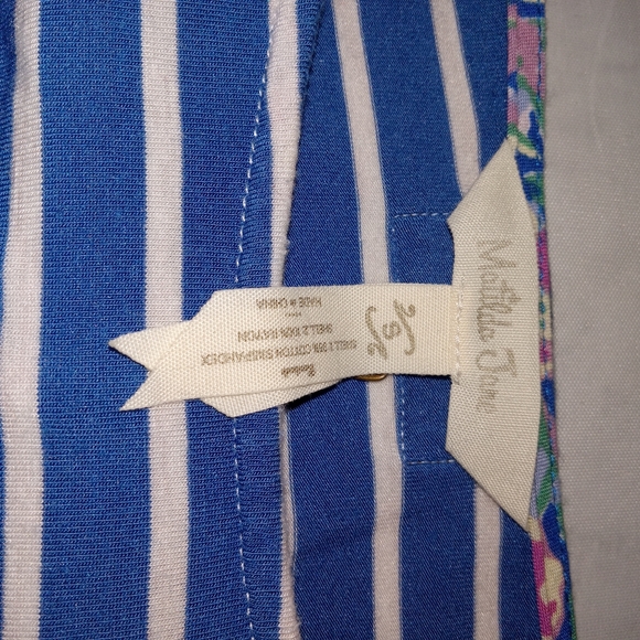 Matida Jane Blue/ White Striped Maxi Dress W/ Pockets Small - Picture 8 of 11